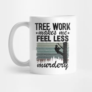 Tree Work Funny Arborist Lumberjack Tree Care Gift Mug